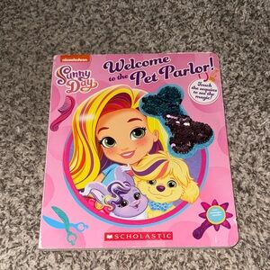 Scholastic Sunny Day Pet Parlor Book with Pink and Blue Sequins
